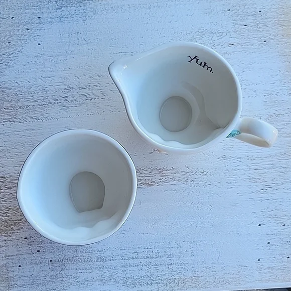 1996 Vintage Baileys Winking Mr & Mrs YUM Creamer & Sugar Dish - Picture 9 of 11